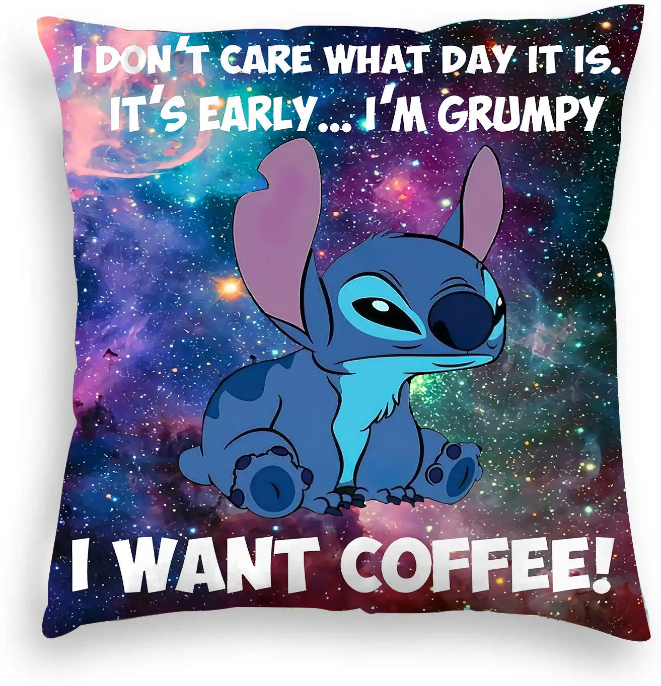 Hot Disney Stitch Cushion Cover Plush Toys Stitch Pillowcase Anime kawaii Pillow Cases Home Decoration Gift 45x45cm