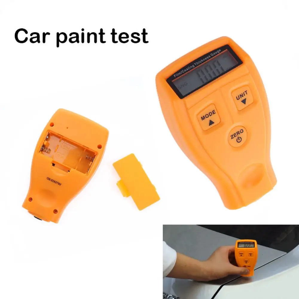 GM-200 Thickness Gauge Car Paint Coating Thickness Paint Tester LCD Display Portable Coating Painting Thickness Gauge 0~1.80mm