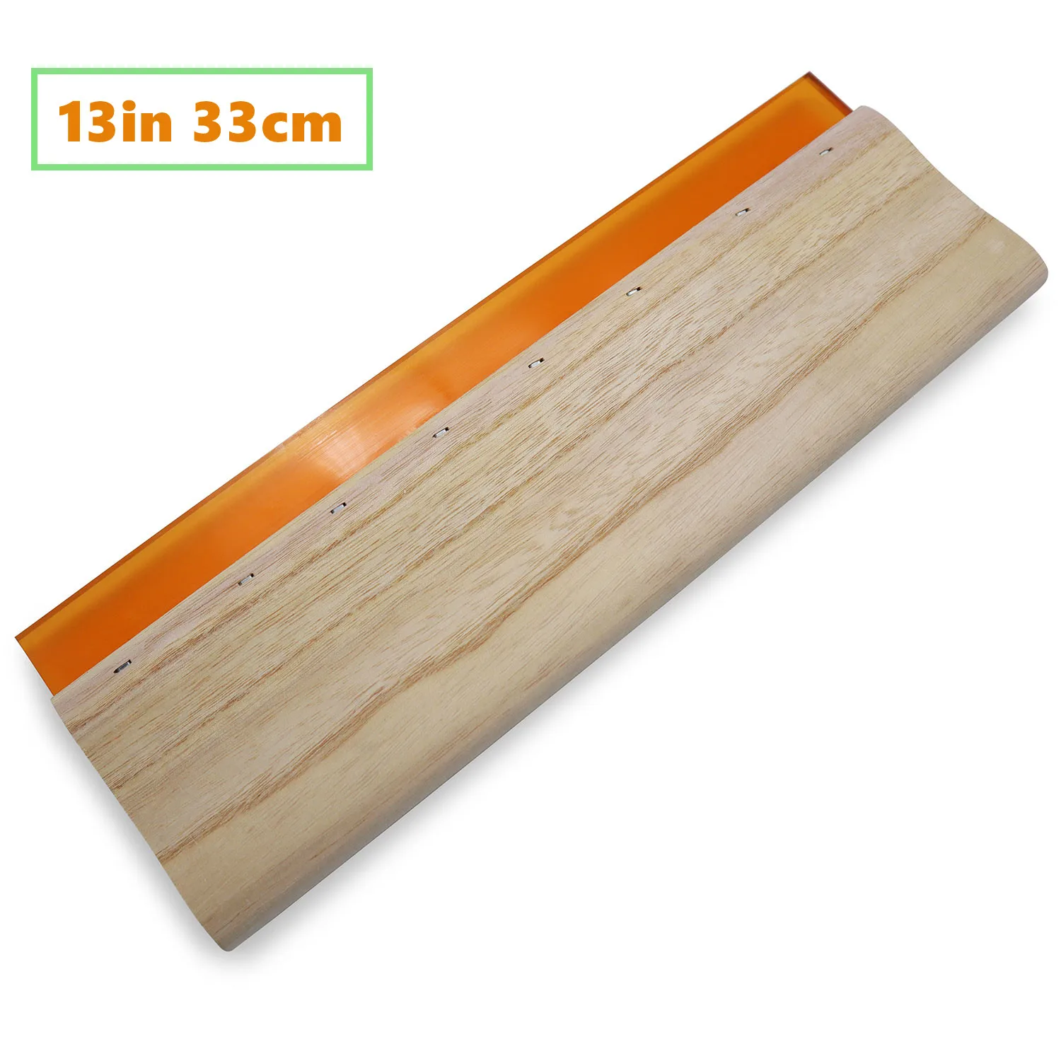 1pc 13inch 33cm Screen Printing Squeegee Ink Scraper Silk Stencil Printing Emulsion Scoop Coater Tools DIY 75 Durometer