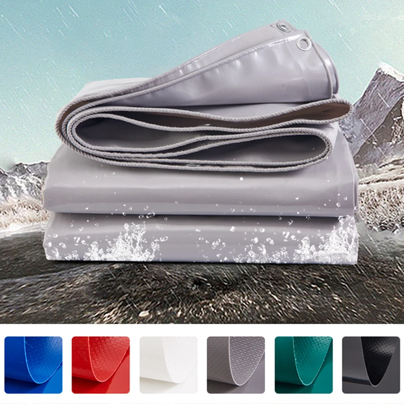 

2x3m Thick 0.6mm Hi-quality COATED BANNER Tarpaulin Waterproof Oilcloth Oxford Cloth Car Cover Rainproof Sail 6 Colors For Chose