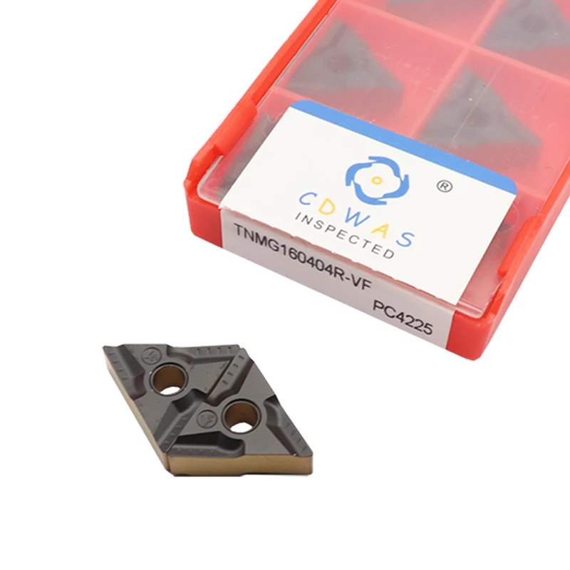 10 قطعة TNMG160404 TNMG160408 PC4225 اللونين كربيد عالية الجودة الخارجية تحول أداة CNC شفرات مخرطة القاطع أدوات