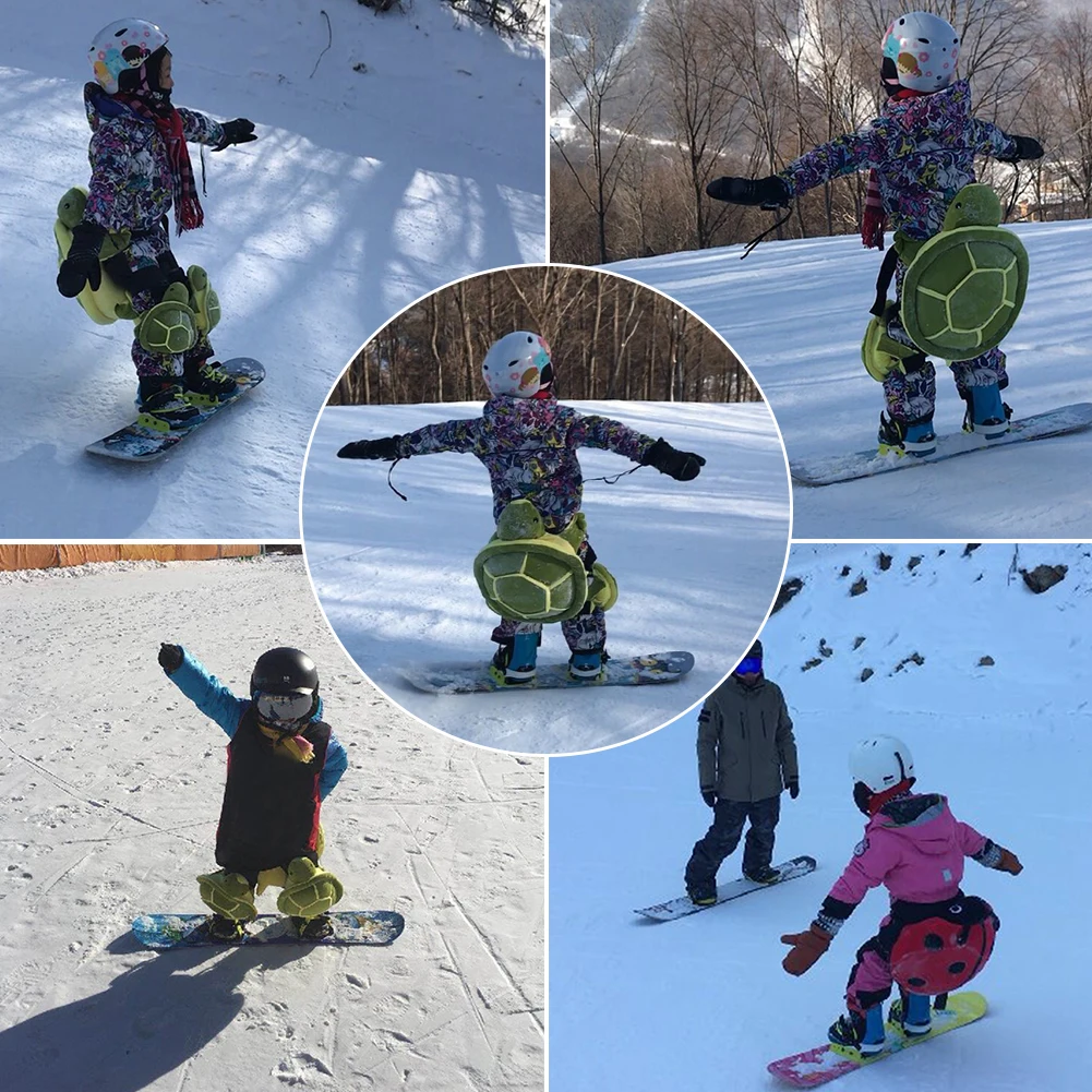 Équipement de ski pour enfants et adultes, protection des hanches, genouillère, dessin animé mignon, tortue 506