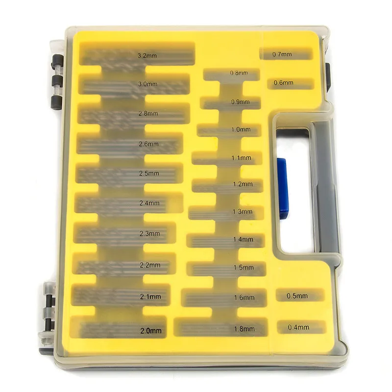 Set di punte elicoidali HSS 0.4-3.2mm Mini trapano fai da te Hobby Craft lavorazione del legno pistola Micro punta da trapano per PCB di precisione artigianato gioielli