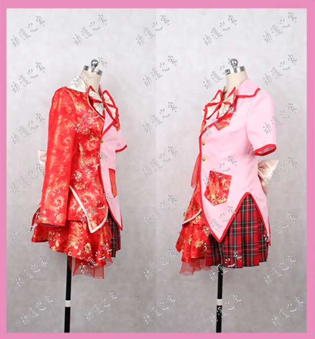 Momoiro Clover Z Saint Tail Momota Kanako Girls Adult Party Dress Skirt Suit Halloween Christmas Dress Outfit Cosplay Costume