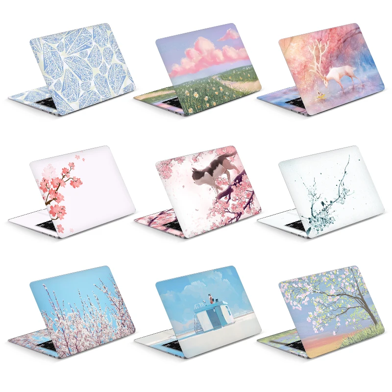 DIY Cat Laptop Cover Skins Naklejki Notebook PVC Skin12"/13"/14"/15"/17" Naklejki dla Acer/Macbook/Lenovo/Asus/HP/Dell Naklejka