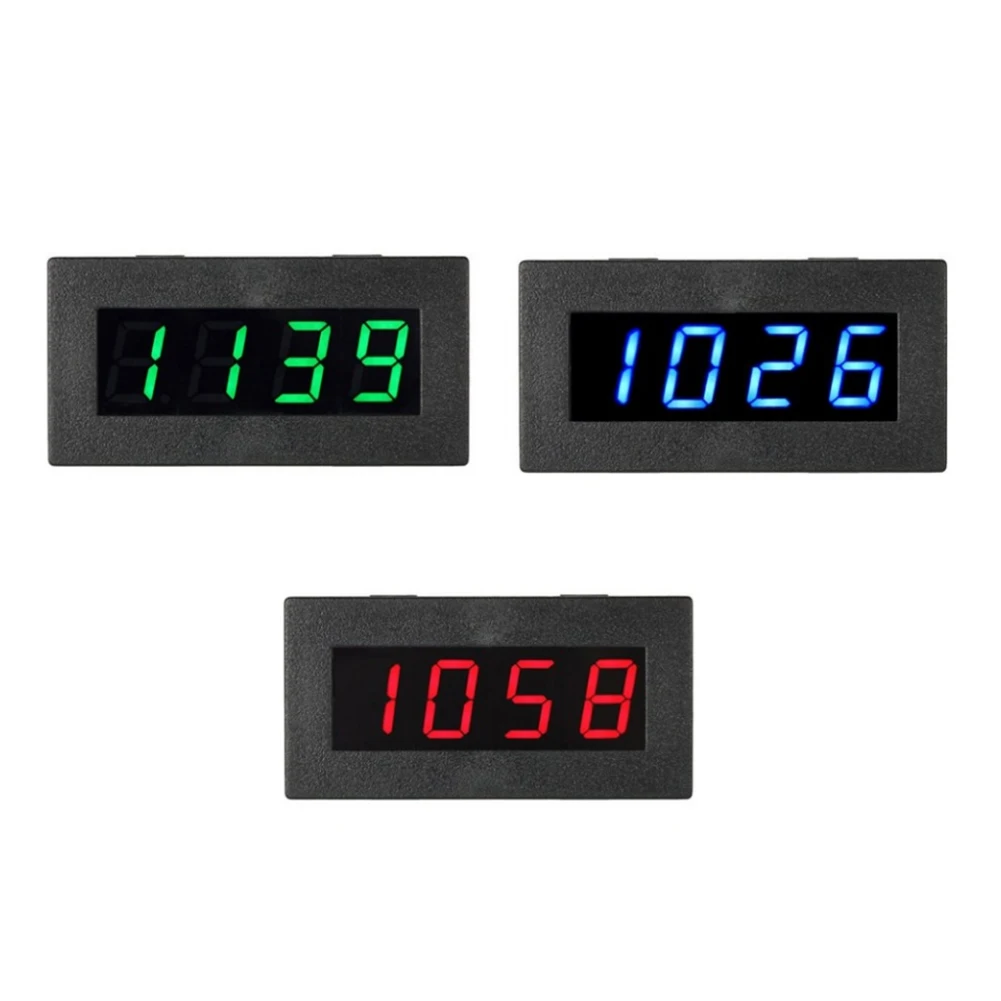 

4 Digital LED Frequency Tachometer Car Motor Speed Meter RPM Measurement High Precision Tester 5-9999R/M DC 8-15V 0.56"