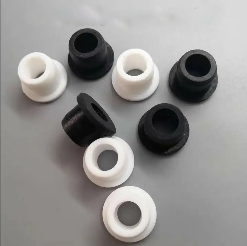 2-5 pz bianco/nero rotondo cavo di tenuta in gomma siliconica passacavo tappi per cavi cablaggio proteggi boccole o-ring guarnizione 5-28mm