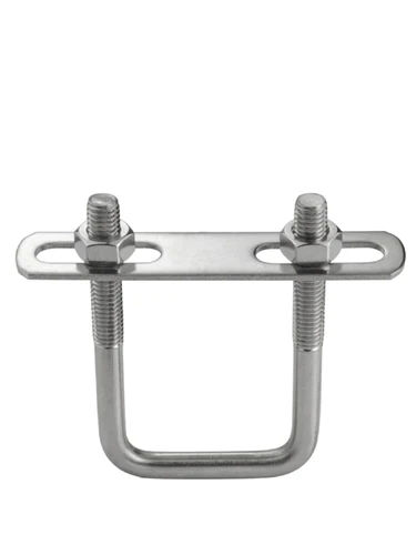 Imagen 2 del producto Abrazadera cuadrada de acero inoxidable 304, perno en U, tornillo de ángulo recto, abrazadera cuadrada