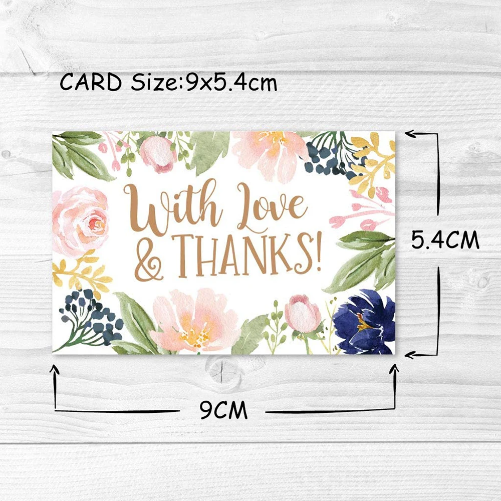 10-30pcs New Product Rectangle Flower Card \