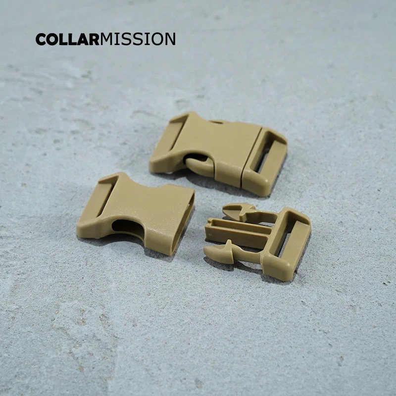 Retailing plastic release buckles for Dog Collar luggage travel buckle Package accessories 25mm light brown CK25SJ17