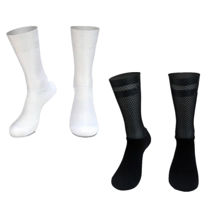 

New Pro Team Aero Socks Anti Slip Silicone Cycling Socks Men Bicycle Sport Running Bike Socks Calcetines Ciclismo