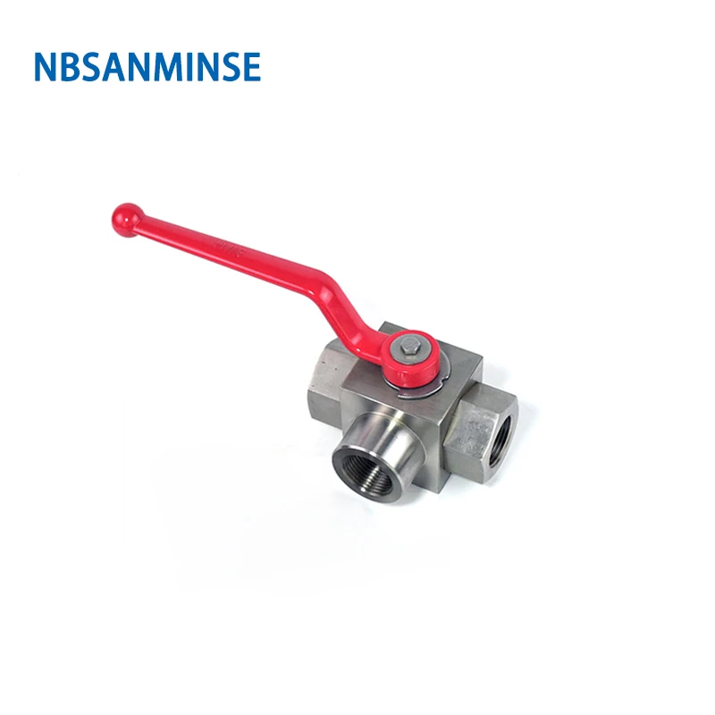 NBSANMINSE KHB3K  NPT G 1 1-1/4 1-1/2  Stainless Steel SS316 High Pressure Ball Valve 31.5MPa  for oil, water and gas