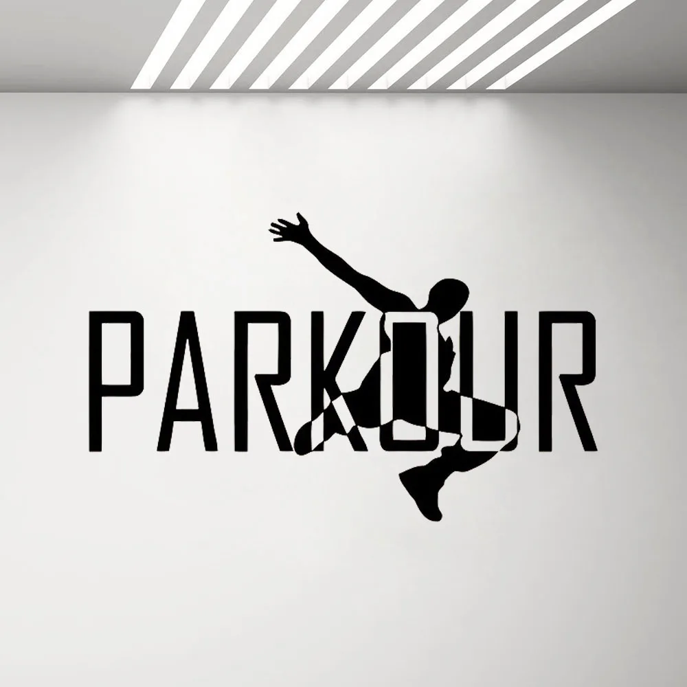 Extreme Sport Parkour Wall Stickers Boy Bedroom Wall Decor Mural Vinyl Art Decals Man Cave Posters G693