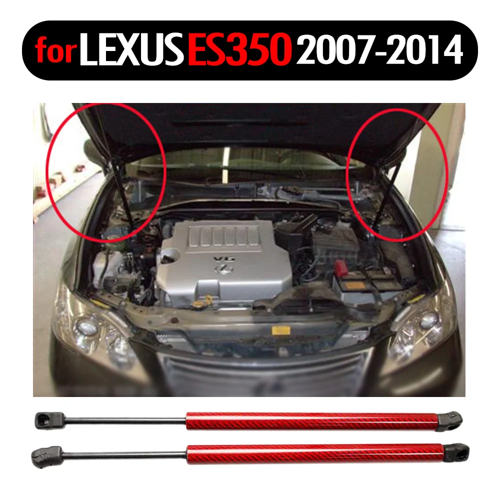 Fits for Lexus ES350 Sedan 2007-2014 27.56 inches Front Hood Gas Spring Charged Lift Supports Struts Prop Rod Arm Shocks