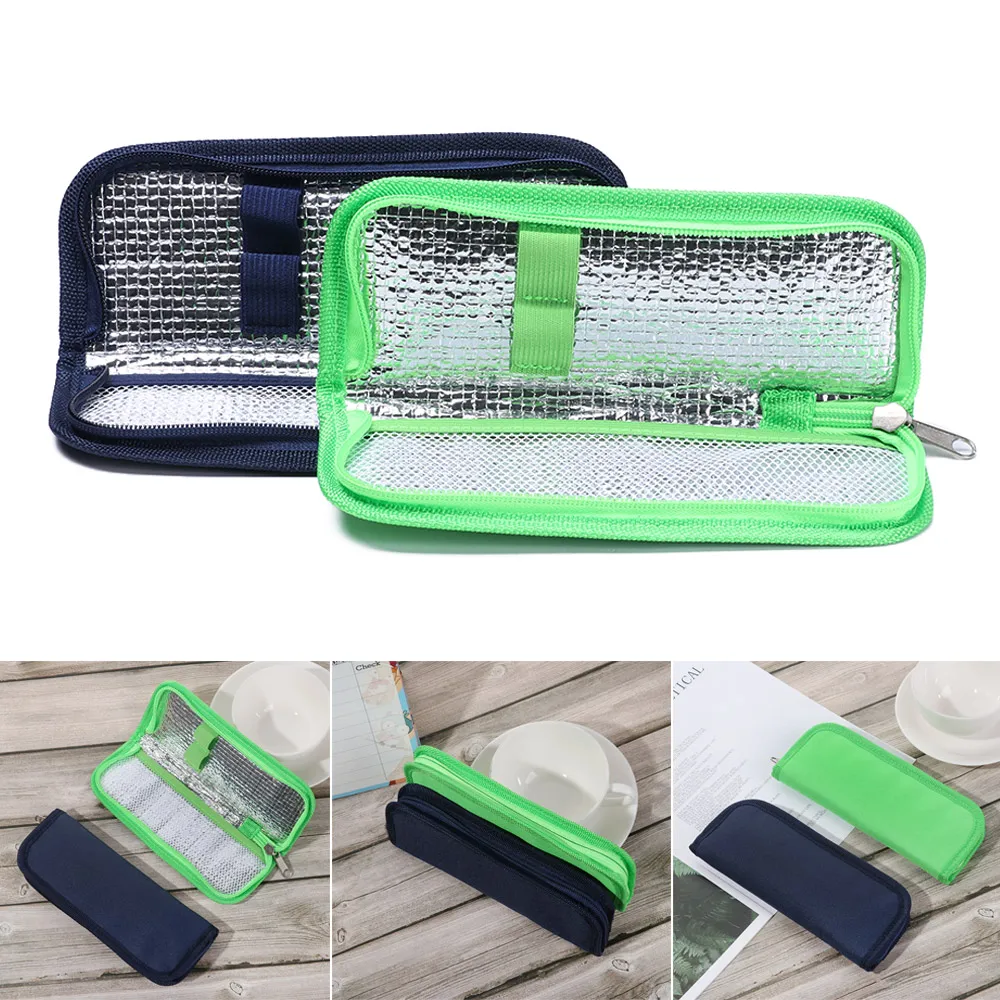 1PC Portable Diabetic Insulin Cooling Bag Protector Pill Refrigerated Ice Pack Medical Cooler Insulation Organizer Travel Case