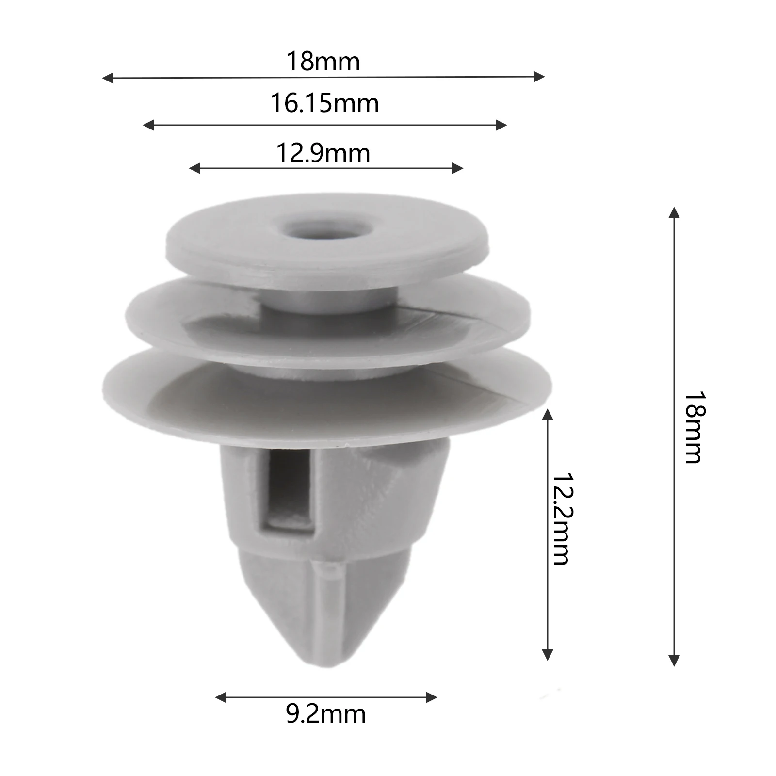 25Pcs Car Plastic Interior Attaching The Door Card Panel Grey Trim Clips Fastener 91560-slj-j01 for Honda Civic CR-V Accord Jazz