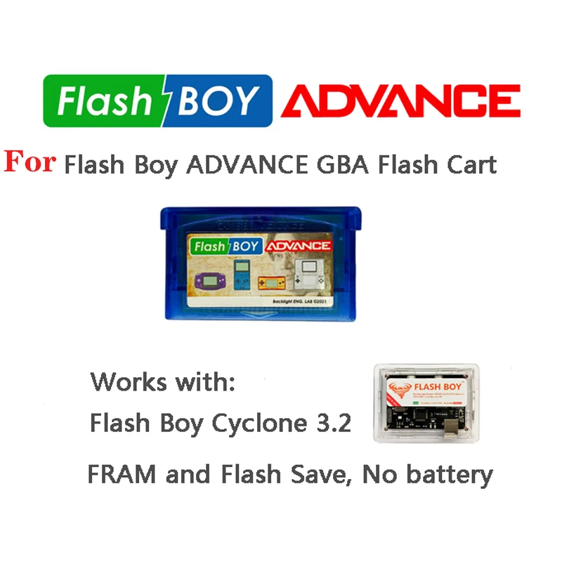 

For Flash Boy 3.2 ADVACNE low-power GBA flashing card, chip memory, permanent record storage