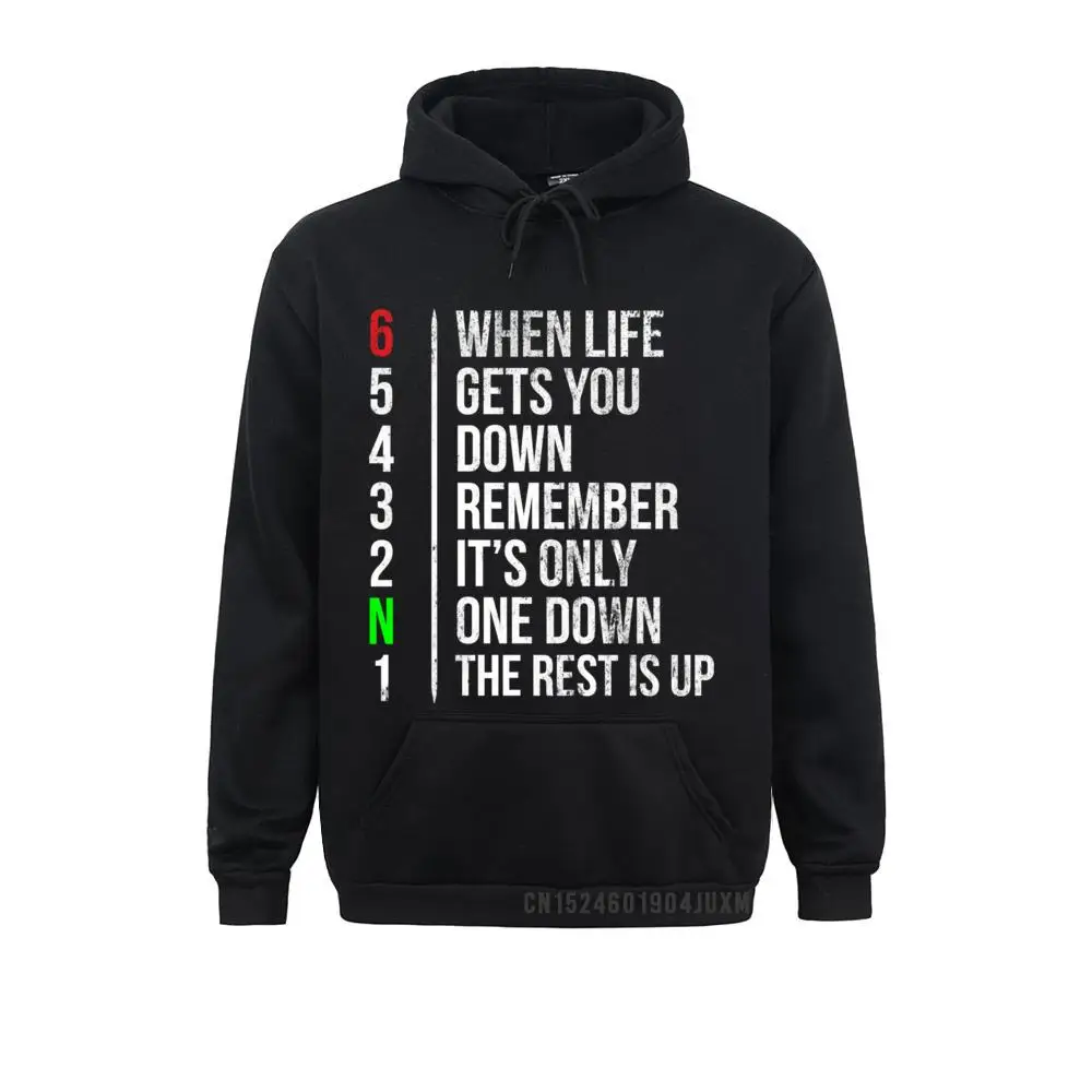 Hoodies Motorbike Motorcycle Gears Hoodie When Life Gets You Down Mother Day Long Sleeve Women Sweatshirts Group Hoods