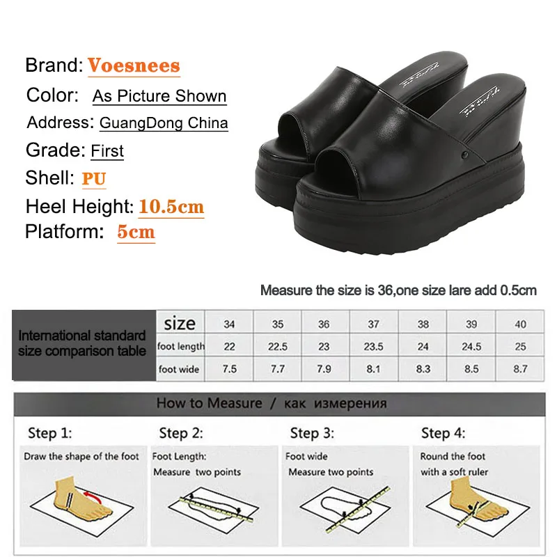 Voesnees Women Shoes 2021 Summer New Comfortable Cake Bottom Wedges Slippers Waterproof Platform Sexy Peep Toe High Heel Sandals