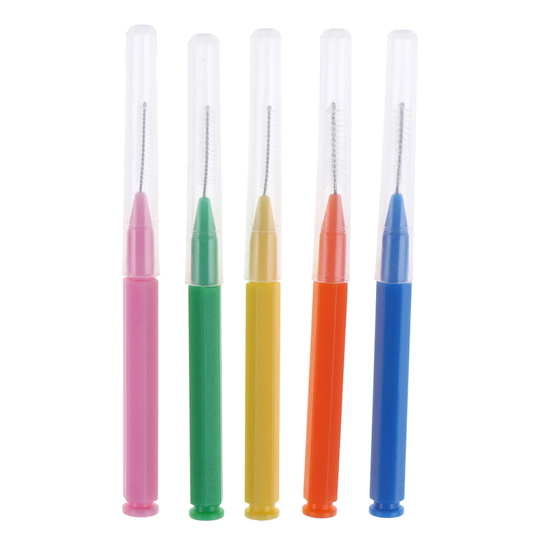 30 unids/lote limpieza Oral cepillo Interdental utensilio para cuidado bucal hilo Dental dientes higiene palillo de dientes cepillo de dientes