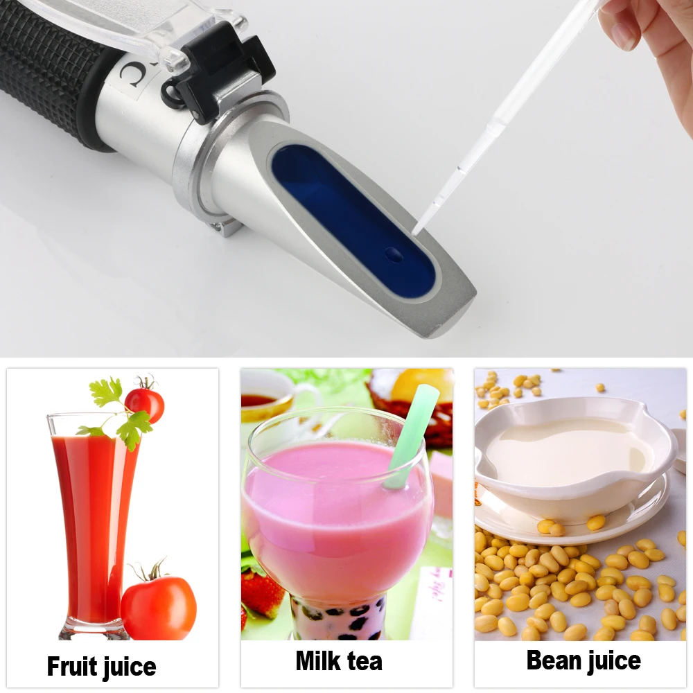 RZ Handheld Portable Refractometer Brix Sugar Refractometro Tester Fruit Food Sugar Meter Digital Refractometer RZ119