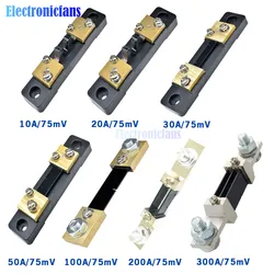 300A 200A 100A 50A 30A 20A 10A /75mV FL-2 External Shunt Current Meter Shunt Resistors For Digital Ammeter Voltmeter Wattmeter