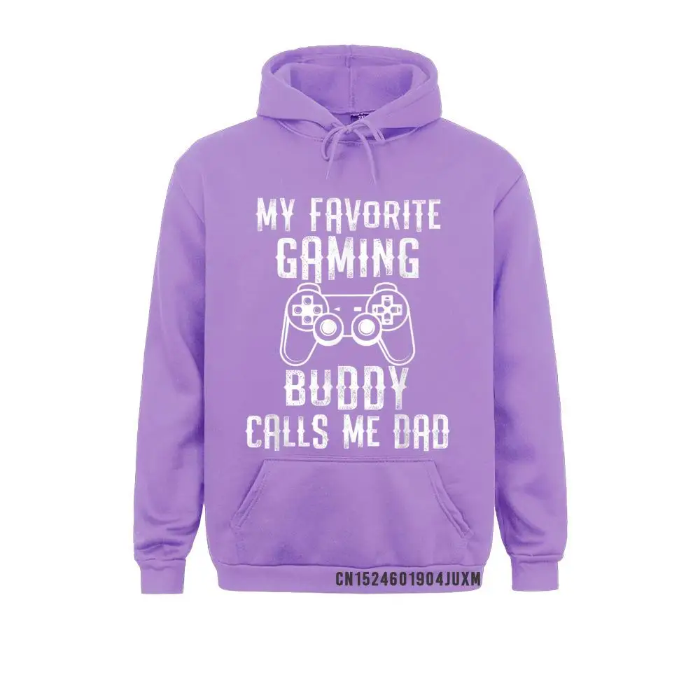 Mens Gamer Dad Gift My Favorite Gaming Buddy Calls Me Dad Son Manga Brand Boy Sweatshirts Long Sleeve Hoodies Sportswears