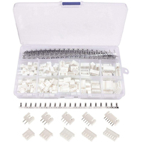 460Pcs 2.54mm JST-XH Connector Kit with 2.54mm Female Pin Header and 2/3/4/5/6 Pin Housing Connector Adapter Plug