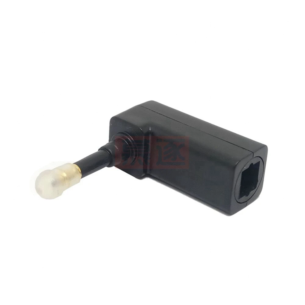 

Toslink Digital Optical Jack To 3.5mm Mini Plug 90 Degree Audio Adapter Plug Right Angle Connector for Toslink Cable For TV Box