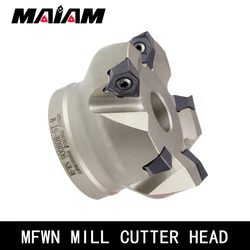 MFWN90 Degree MFWN MFWN900 cutter head double sided hexagonal heavy cutting milling cutter head WNMG WNMU WNMU0806 Insert Head