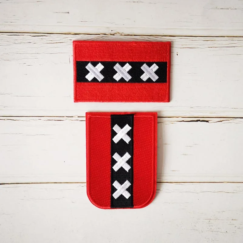 Amsterdam City Full 100% Patch Embroidery For Vest Hat Jeans Iron On Badge Tag Embroidered Holland The Netherlands National