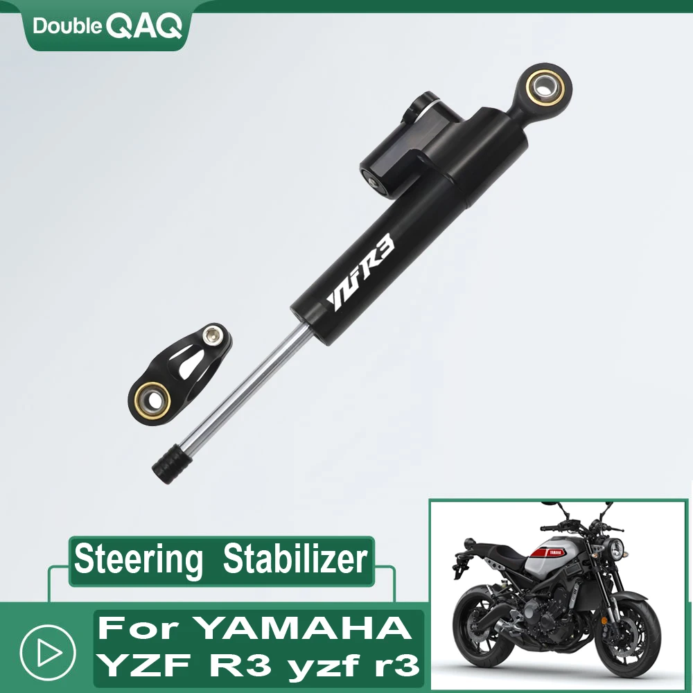 

YZF R3 R6 CNC Steering Damper Stabilizer Linear Reversed Safety Control For NINJA 400 Motorbike Motorcycle Bikes Over 600cc