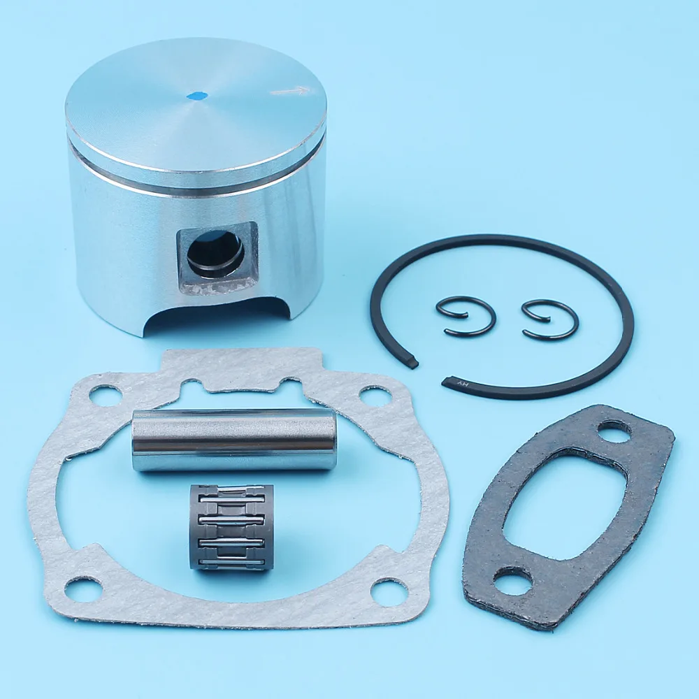 Pino do Anel de Pistão Agulha Rolamento Kit para Husqvarna 51 55 Rancher Epa Motosserra Cilindro Silenciador Junta 503608101503608171 46 mm