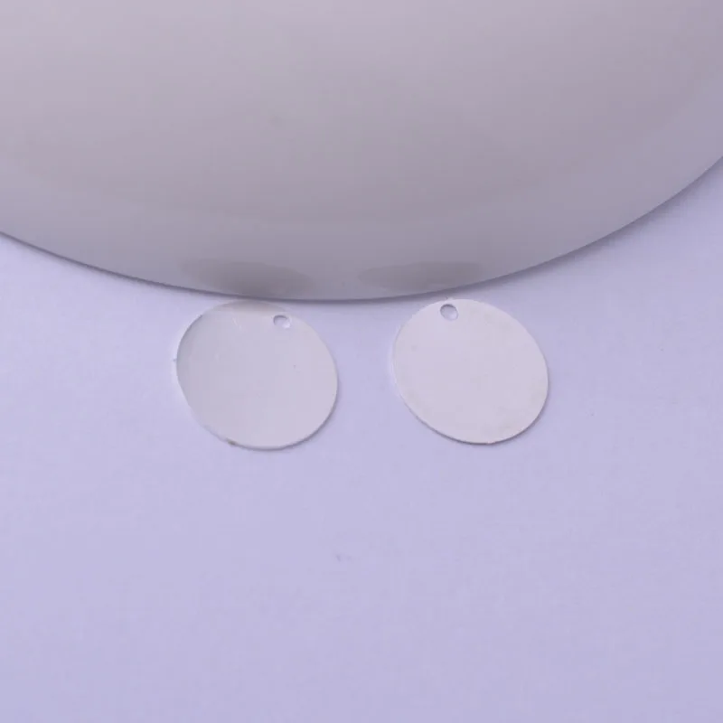 100 Stück AC10604 12mm runde Messinganhänger, glatte, mehrfarbige Accessoires, Anhänger für Ohrringe, Schmuckherstellung – Detail 11