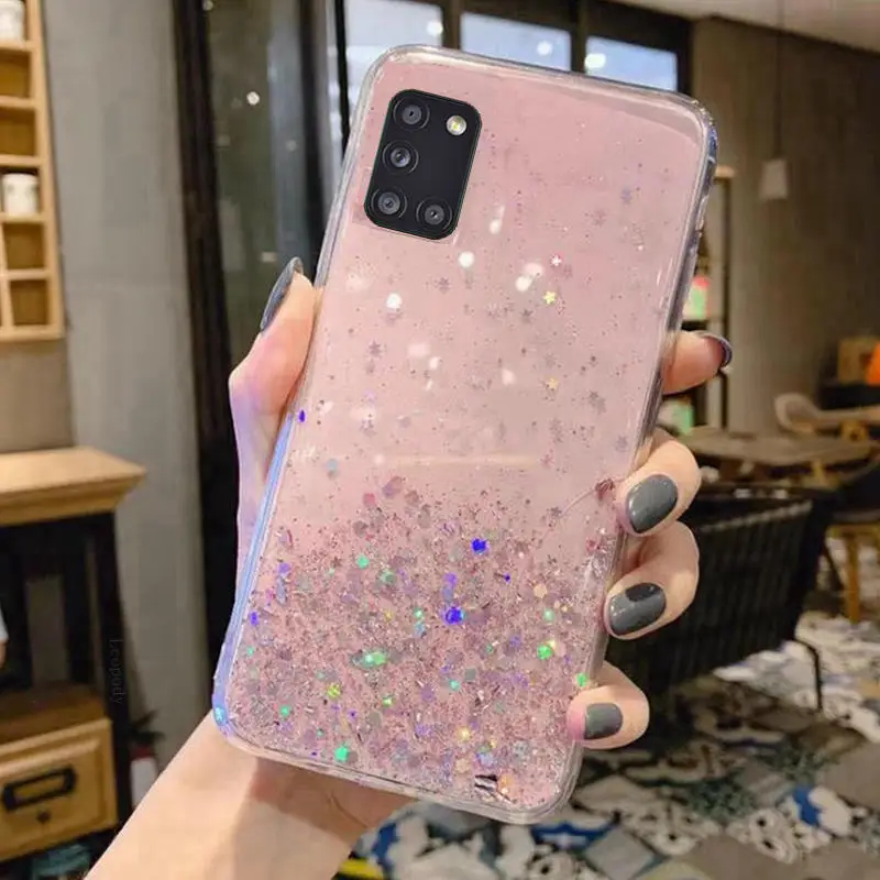 A31 Luxury Bling Glitter Phone Case For samsung galaxy A31 SM A315F/DS A315G/DS A315F A315 Full Cover For for samsung galaxy A31