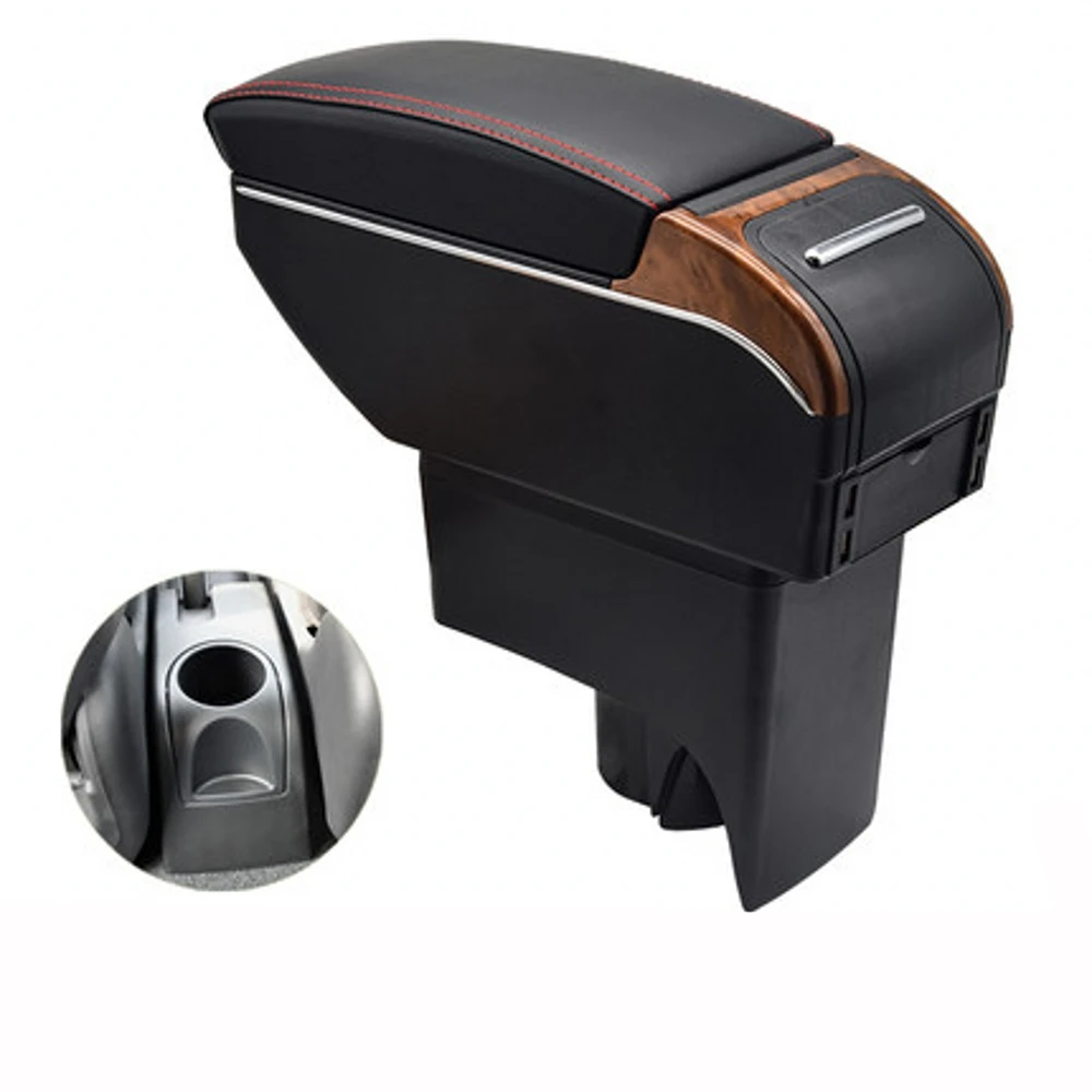 

For Nissan Livina Armrest Box Central Content Interior Arm Elbow Rest Storage Case Car-styling with USB Cup Holder