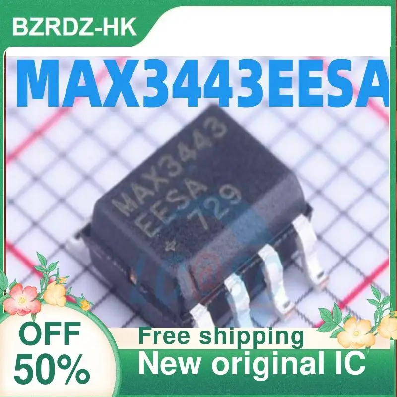 IC RS-485/RS-422/ MAX3443EESA ใหม่5ชิ้น
