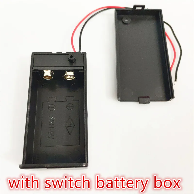 9V 6F22 tipo di fibbia della batteria scatola porta pulsanti T/I interruttore del connettore del cavo spina di alimentazione rotonda per connettore