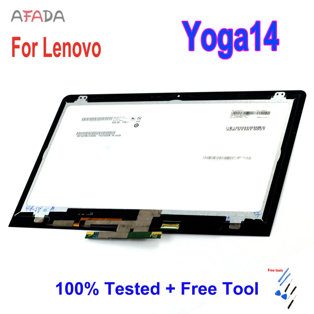 

14" LCD For Lenovo Yoga14 LCD Display Yoga 14 Touch Screen Digitizer Replacement With Frame