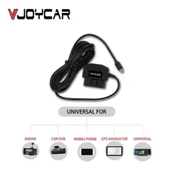 Car OBD Charging USB Power Cable Adapter with Switch Button Adapter Lighter 3.5 meters For ELM327 OBD2 Hud DVR Phone Camera