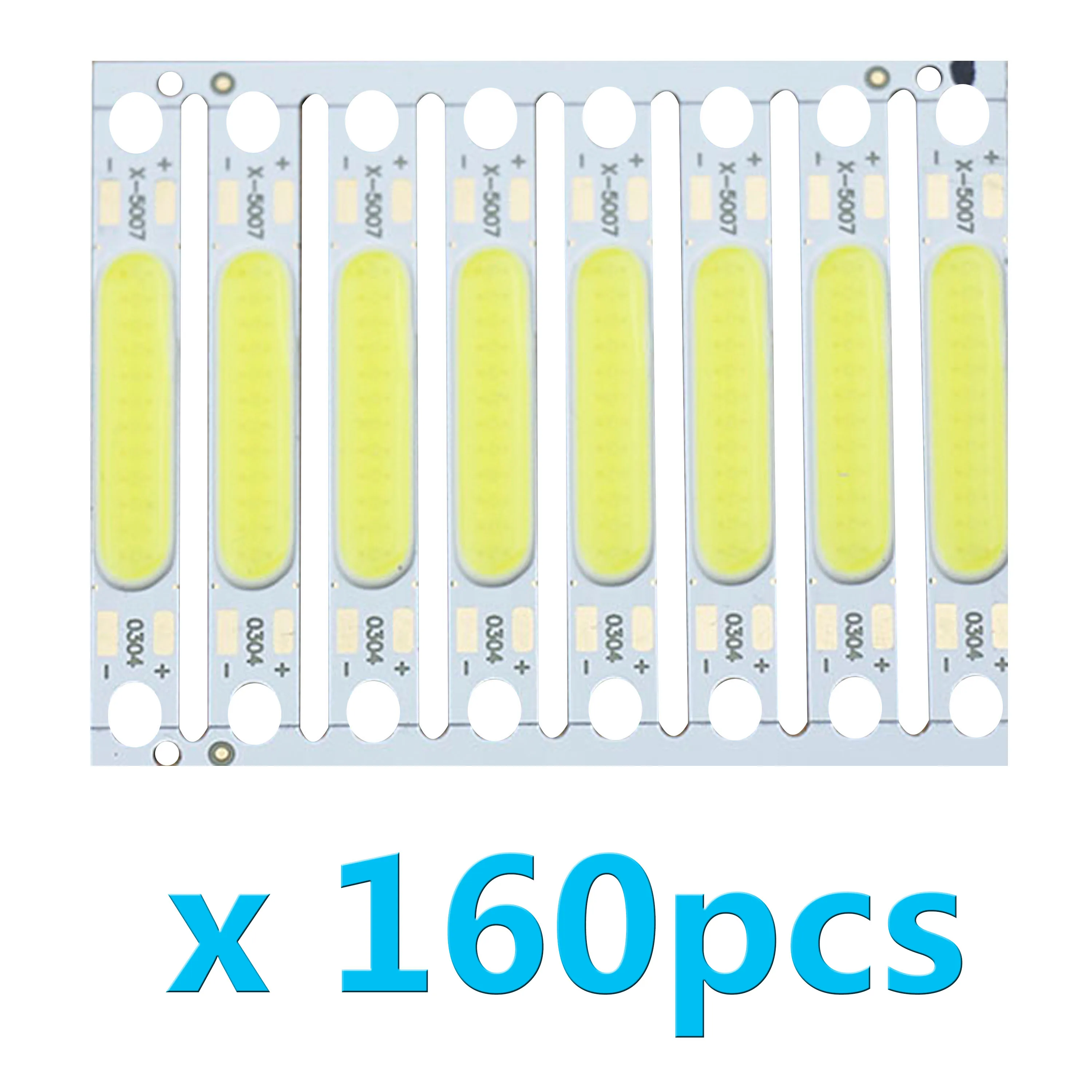 160pcs 3w 5w LED Diode COB Light Chip Wall Lamps lights 9-11V/15-17V LED smd Bar For flashlight TubeLED light string accessories