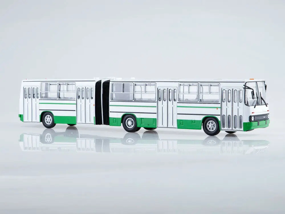 Neue Ausgaben Sammlungen EAC 1:43 Ikarus 280,33 UDSSR Bus Weiß/Grün SOVA Diecast modell für Sammlung