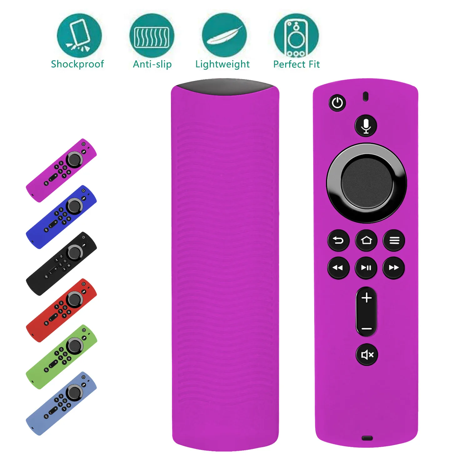 Remote Control Case for Amazon Fire TV Stick 4K / Fi Compatible With All-New 2nd Gen Alexa Voice Anti Slip Accessories Cover