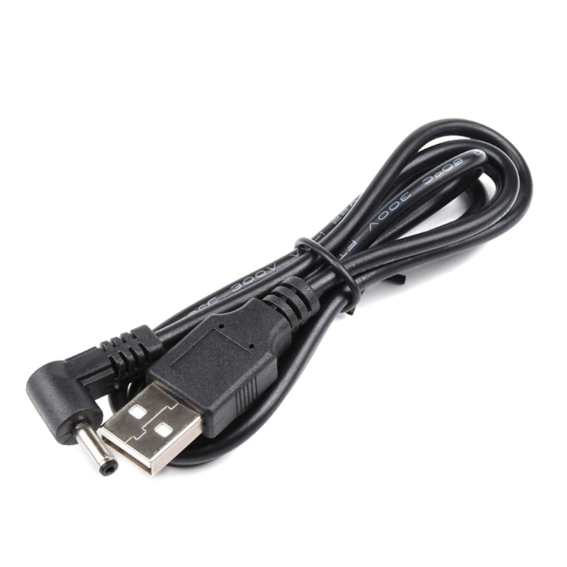 Kolanko przewód zasilający kabel USB do DC 5V 1m gniazdo łokcia DC 3.5x1.35mm na złącze USB Adapter konwersji kabla