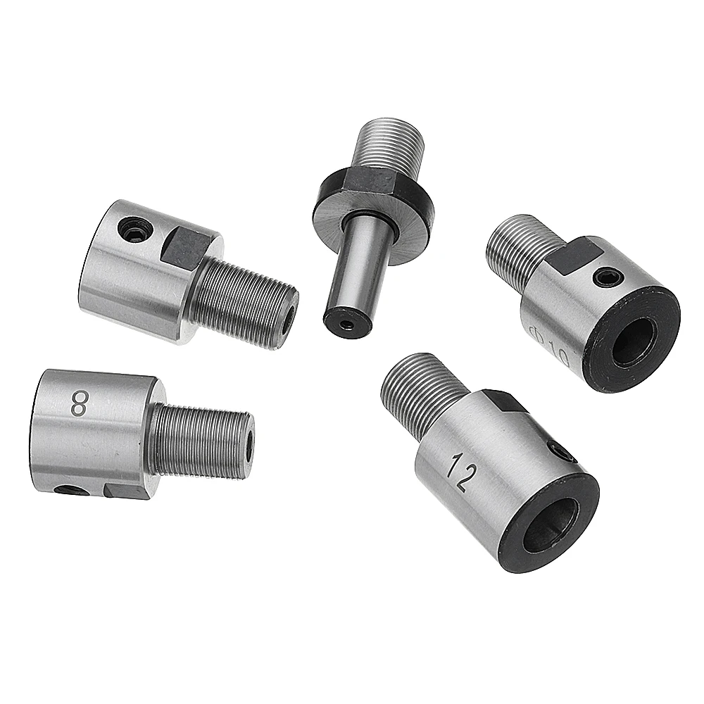 6/8/10/12mm Adapter M14*1 Connector Rod Connecting Bushing for Lathe Chuck Non-metal Cutting Wide Clamping 