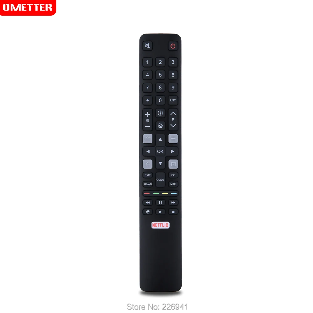 Telecomando per TCL TV 32 s6000s 40 s6000fs 43/49 U55 U65 U49P6006 U43 U65S9906 43 p20us 43 s6000fs 65 x2us 65 x4us 49 p3cfs 49 p3cf