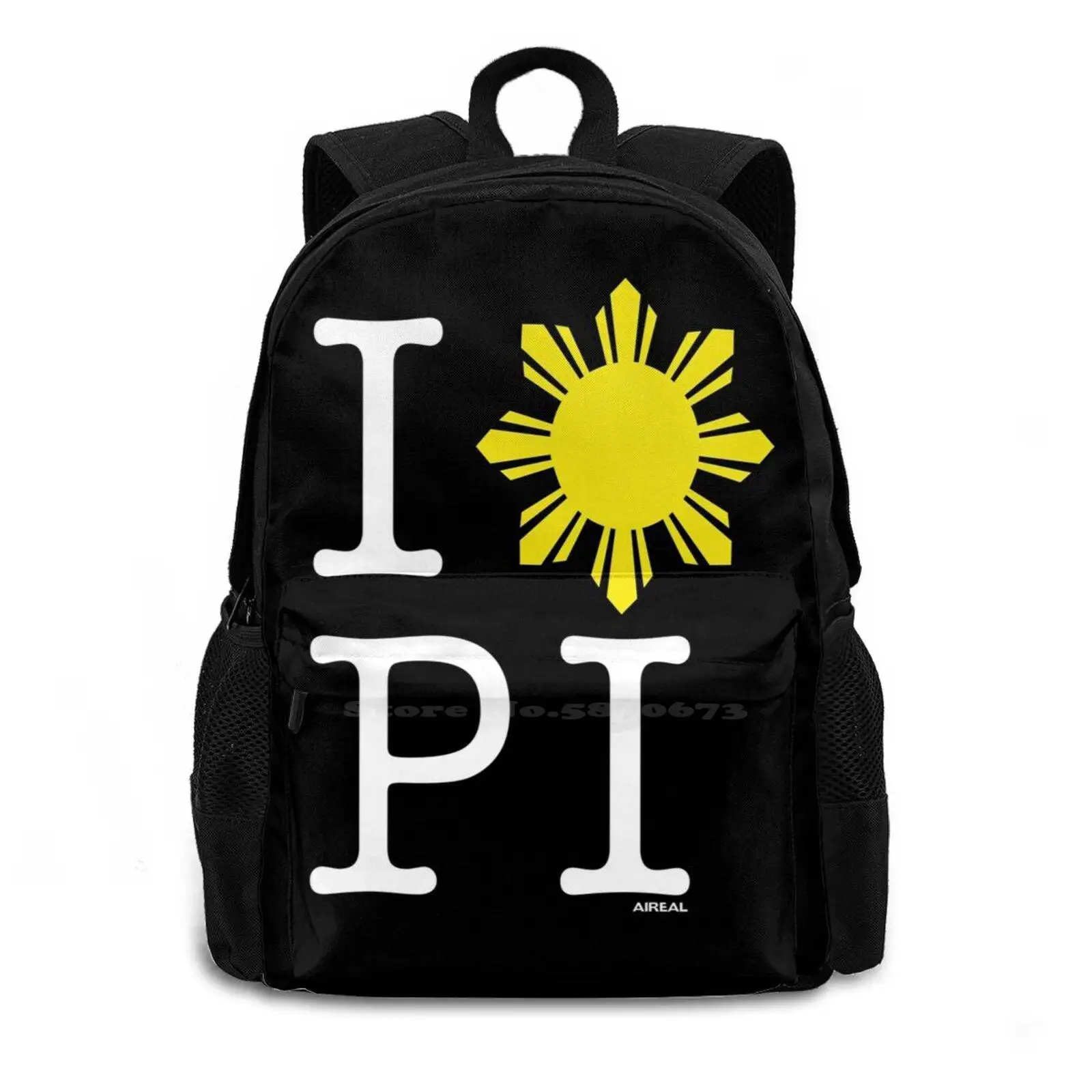 I Love The Philippines By Aireal Apparel School Bags For Teenage Girls Laptop Travel Bags Flag Manny Philippines Filipino