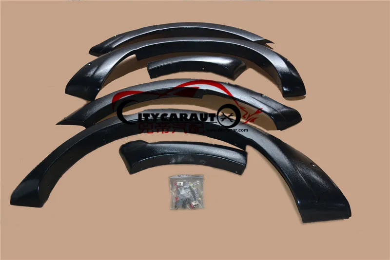 CITYCARAUTO CAR STYLING MOULDING 6 Pcs Complete Set FENDER FLARE FOR BT-50 BT50 Wide Body Wheel Arch Fender Flare ABS Plastic