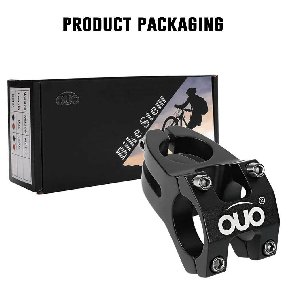 OUO قصيرة الجذعية 31.8 مللي متر المقود الجبلية الجذعية الناهض 45 مللي متر الألومنيوم دراجة جسر ل الإنحدار سباق دراجة هوائية جبلية دراجة Accessori