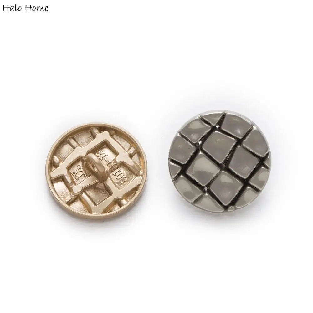 Halo Home 5pcs Crack Metal Buttons for Sewing Scrapbooking Jacket Blazer Sweaters Gift Crafts Handwork Clothing Headwear 18mm